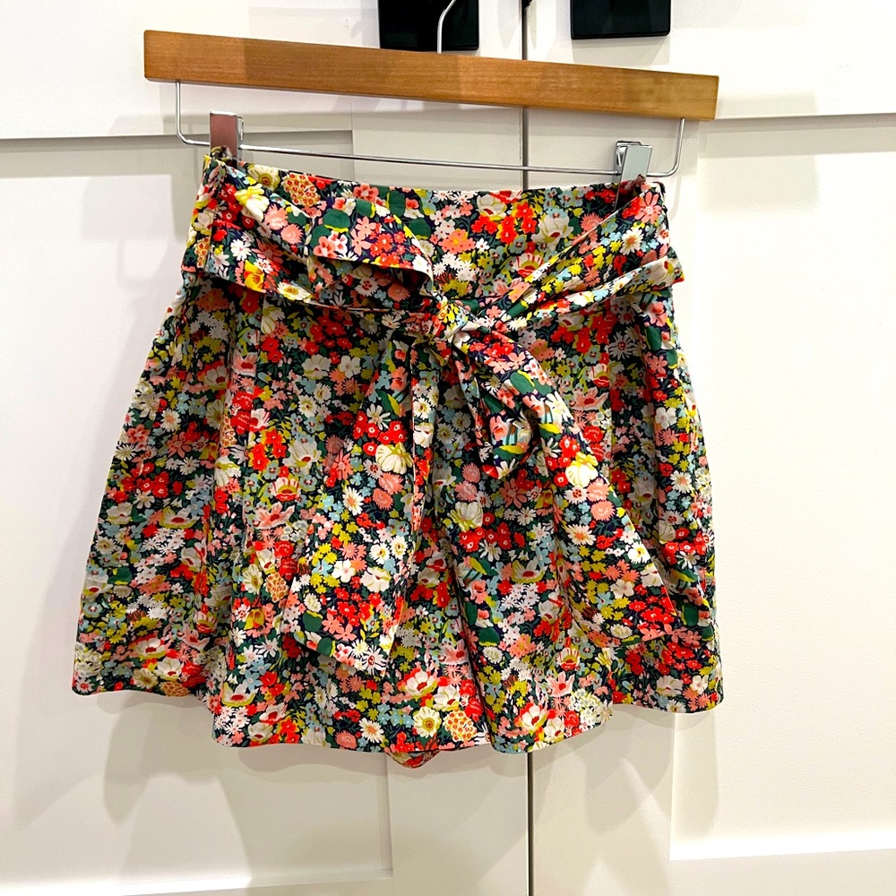 J. Crew high waisted flare shorts